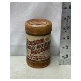 Edison Gold Moulded Records Cylinder Record
