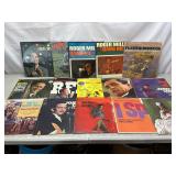 Vinyl records;John Denver, Cash, Marty Robbins etc
