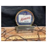 Lighted Hammï¿½s Beer sign. Untested. Cord cut
