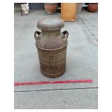 Vtg Advertising Cream Can, 25ï¿½ tall