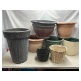 Various & asundry plant pots