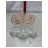 Pink Depression and Clear Glass