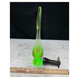 Vtg Viking Glass Uranium Swung Vase, 12.5ï¿½t