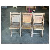 U.S.Y. Co Wood Folding Chairs