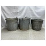 Fetch a pail of water anyone? Metal buckets