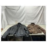 Two Leather Jackets XXLT and L