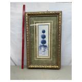 Blue Topiary In Pot Framed Picture