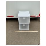 2 Drawer Plastic Storage Unit, 16ï¿½ x 18ï¿½ x. 25ï¿½t