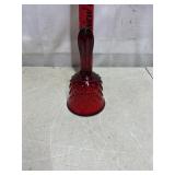 Fenton Ruby Red Glass Hobnail Bell