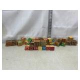 Wood Letter Blocks of Various Sizes