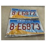 Sandhills Edition NE license plates,successive #'s