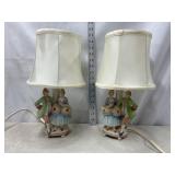 Victorian Style Courting Couples Lamps