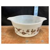 Vintage Pyrex Early American Brown Casserole