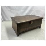 Rustic wooden box with latch