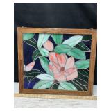 Beautiful Stained Glass Window Hanging, 18.5'x16'