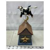 Williraye Studio - Birdhouse w/ Cow Weathervane