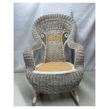 Small Child's Wicker Rocking Chair