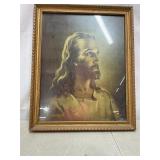 Vtg Warner Sallman 'Head of Christ' lithograph