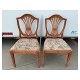 Shield Back Dining Chairs (2)