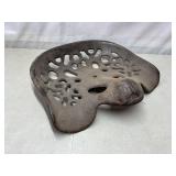 Cast iron tractor seat