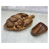 Wooden fruit, bowl, dish