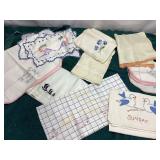 Hand stitched linens