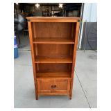Rustic Style Shelf w/ Cabinet, 27' x 13' x 57.5't.