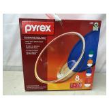 Pyrex 8 piece bowl/lid set NIB