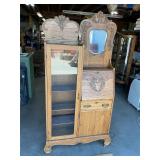 Antique Oak Side by Side Secretary Desk