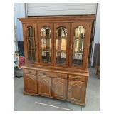 Beautiful Lighted China Hutch, 66' x 18' x 79't.