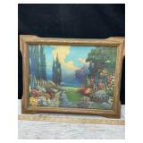 Print Lithograph 'English Garden', R. Atkinson Fox