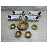 Planters. Mr Peanut tins, Oreo dishes