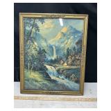 Litho. Print 'Song of the Mountain', W Thompson