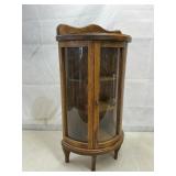 Mini wood/glass curio cabinet