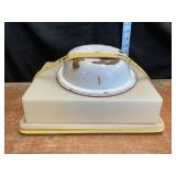 Vintage Tupperware Carrier & Enamel Bowl