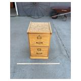 2 Drawer Wooden File Cabinet, 16'x17'x28't.