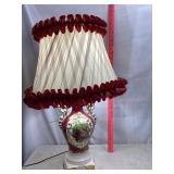 Vtg Porcelain Lamp. Works.