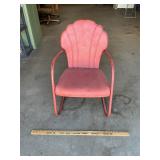 Vtg Metal Tulip Style Patio Chair