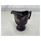 Davidson purple slag glass creamer jug