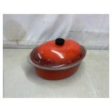 Vtg Club aluminum oval roaster w/lid