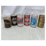 Vtg beer cans, w/tabs, Harley-Davidson complete