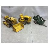 Tonka loader, trencher, Nylant wagon