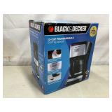 Black&Decker 12 cup programmable coffee maker, NIB