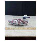 LG Wright or Westmoreland Purple Slag Duck Dish