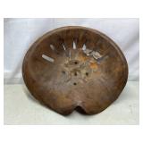 Primitive metal tractor seat