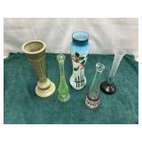 Eclectic vases, bud vases