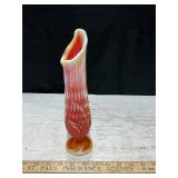 Kanawha or Fenton Slag Glass Vase, 10't.