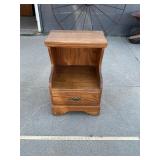 Wooden Night Stand, 17' x 15.5' x 24' tall