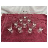 Rosenthal platinum crystal wine glasses