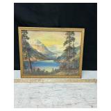 Litho. Print 'Lake Louise', William M. Thompson
